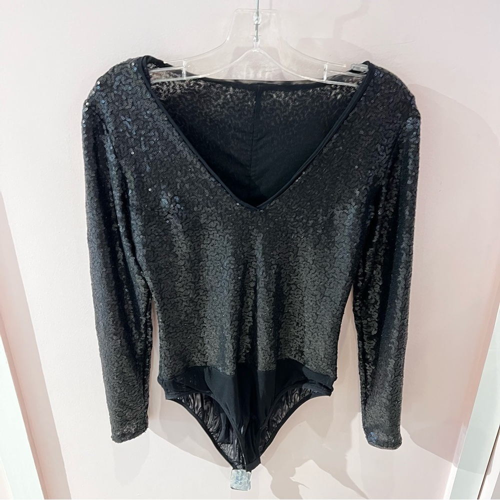 Sequin bodysuit tadashi